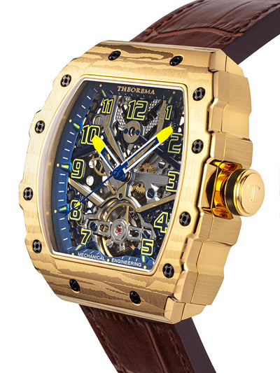 Singapore Theorema - GM-131-4 | Gold | Automatic Skeleton Watch