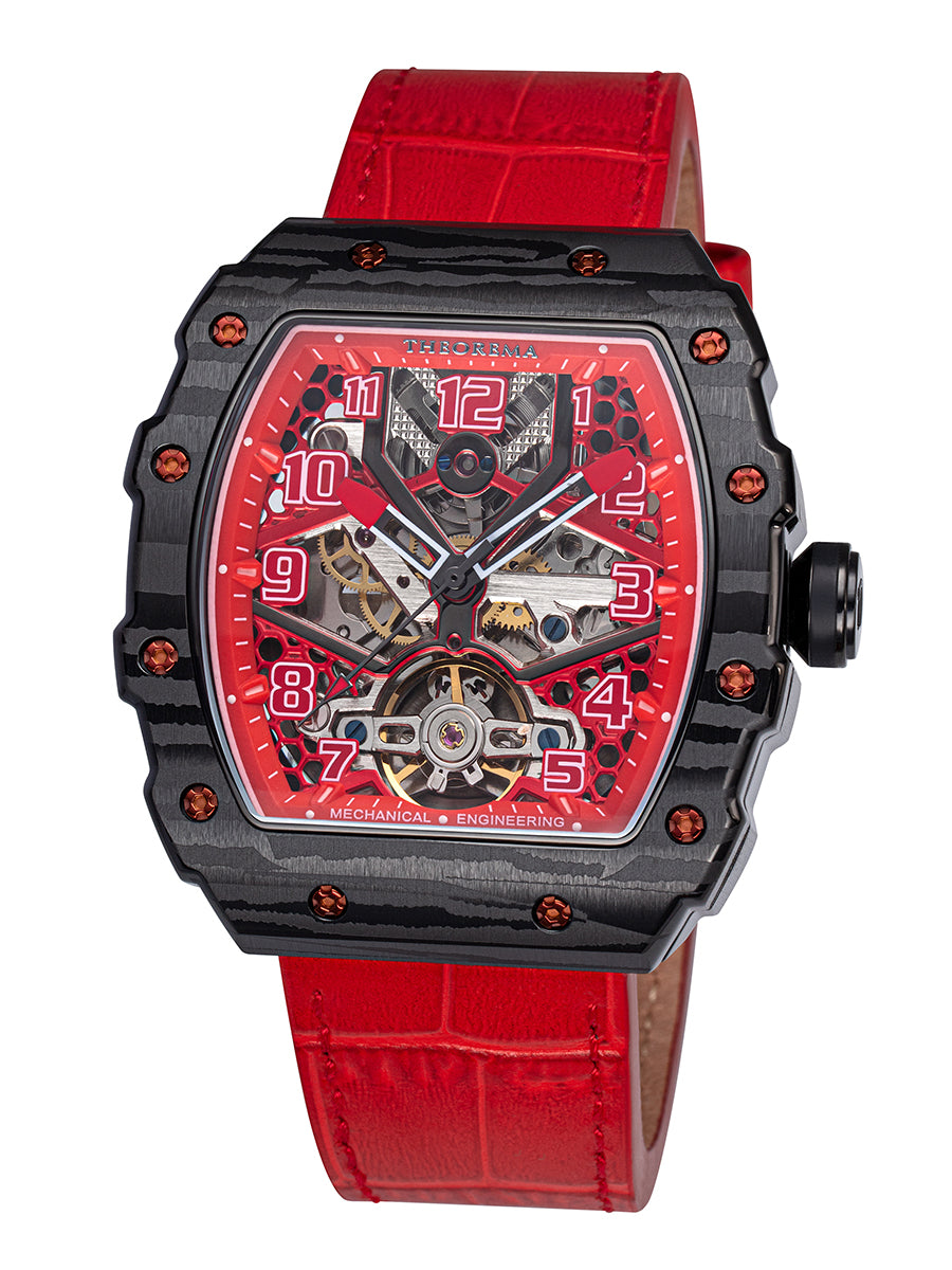 Singapore Theorema - GM-131-7 | Red | Automatic Skeleton Watch