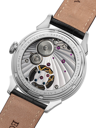 Limited Edition. Lugano Tourbillon by Theorema Germany - GM-904-1 |Silver|