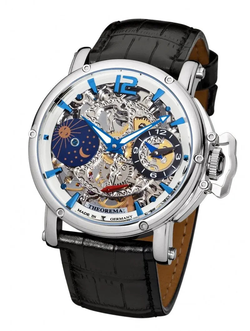 Dual-time Copacabana GM-104-1 |Silver| by Theorema, Germany Dual-time Copacabana GM-104-1 |Silver| by Theorema, Germany