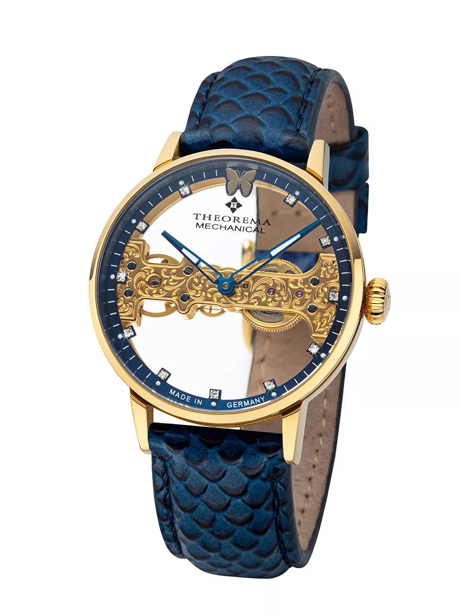 Lady Butterfly Theorema - GM-120-3 |BLUE| Made in Germany Watch