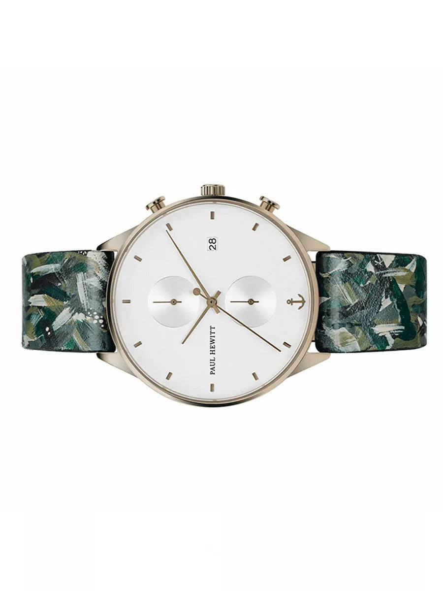 Paul Hewitt chronograph army leather