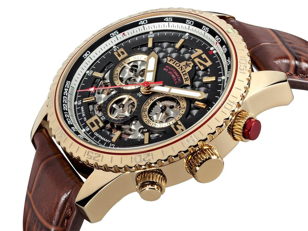 Automatic Barbados by Pionier Germany GM-509-3 | Gold | – Tufina