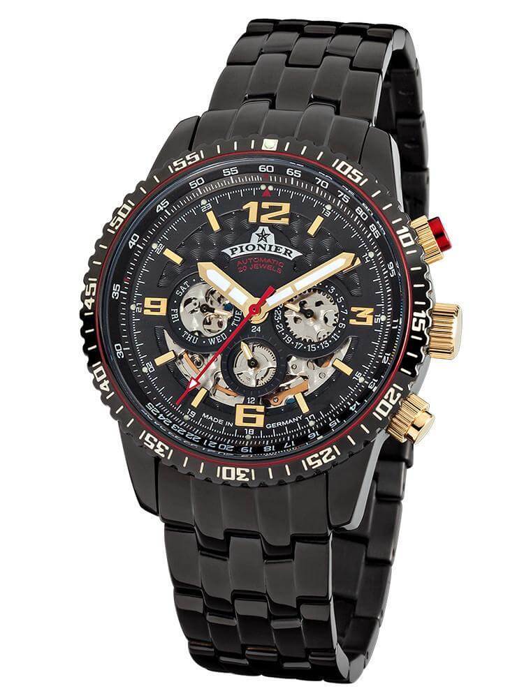 Automatic Barbados by Pionier Germany GM-509-8 | Black |– Tufina