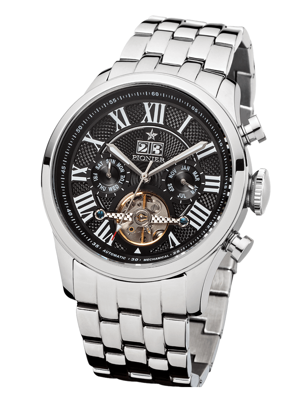 Automatic Havana P7001-7| Silver | Pionier Germany