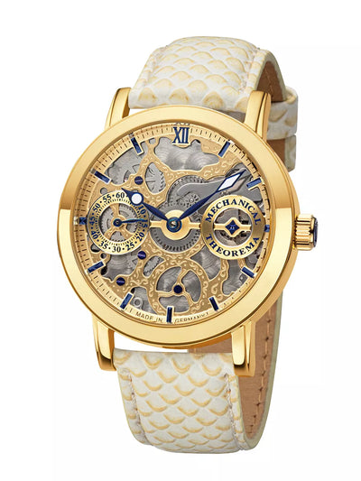 German Mechanical Melbourne with engraved silver and gold dial.