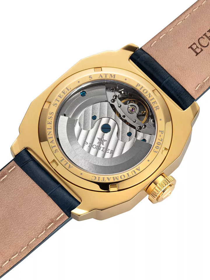 Newport Pionier P7003-4 | Gold | Automatic German Watch – Tufina