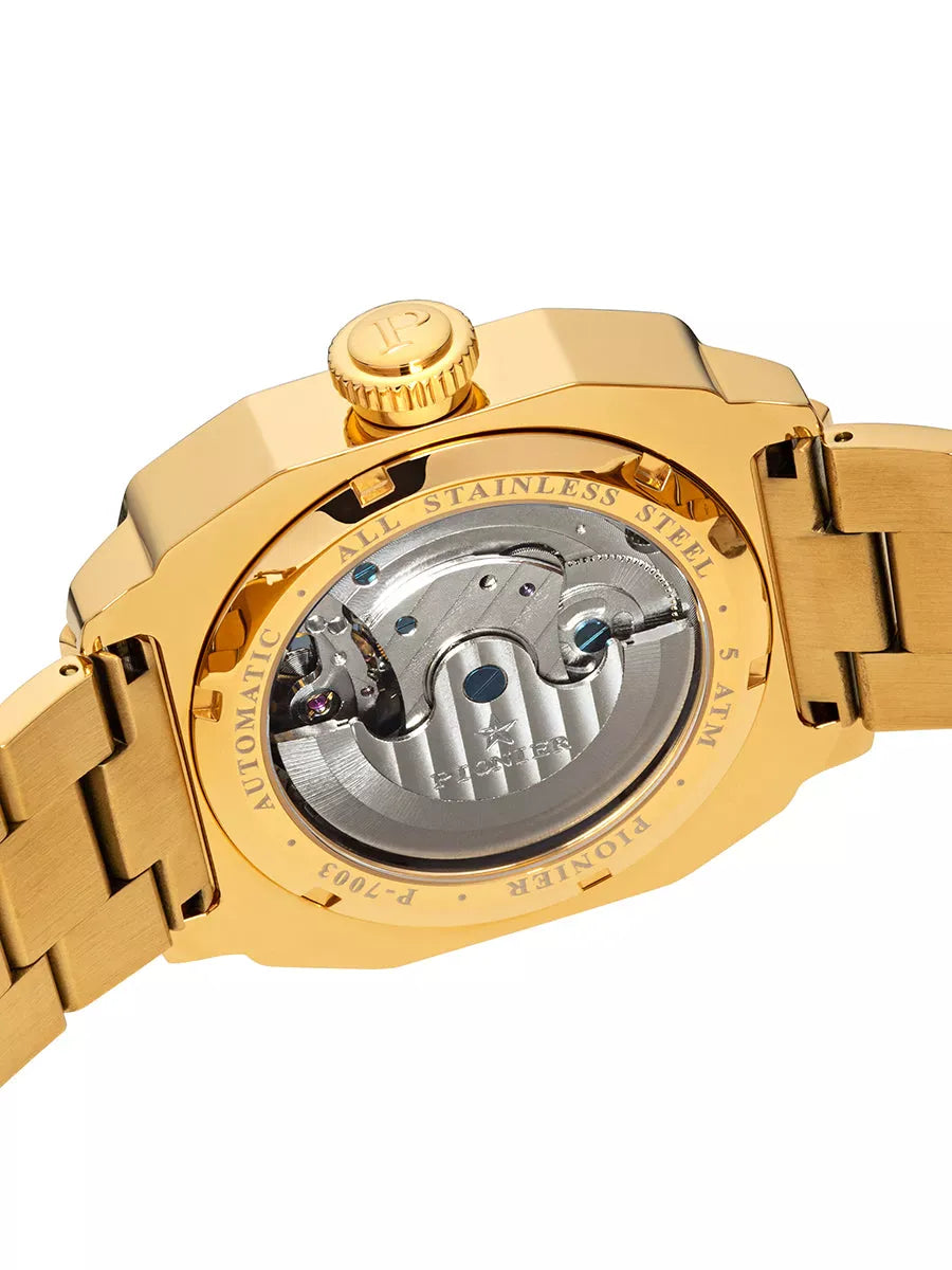 Newport Pionier P7003-9 | Gold | Automatic German Watch – Tufina