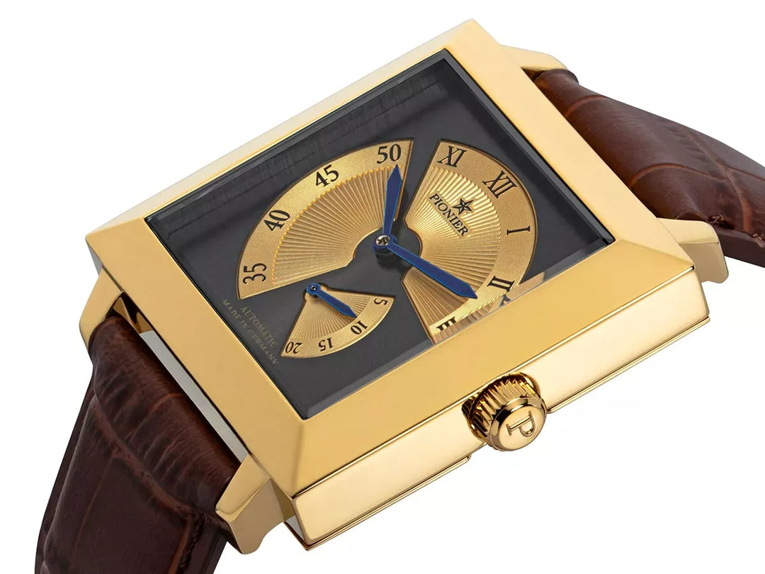 Louvre watch by Pionier, Germany GM-517-3 | Gold | – Tufina Official