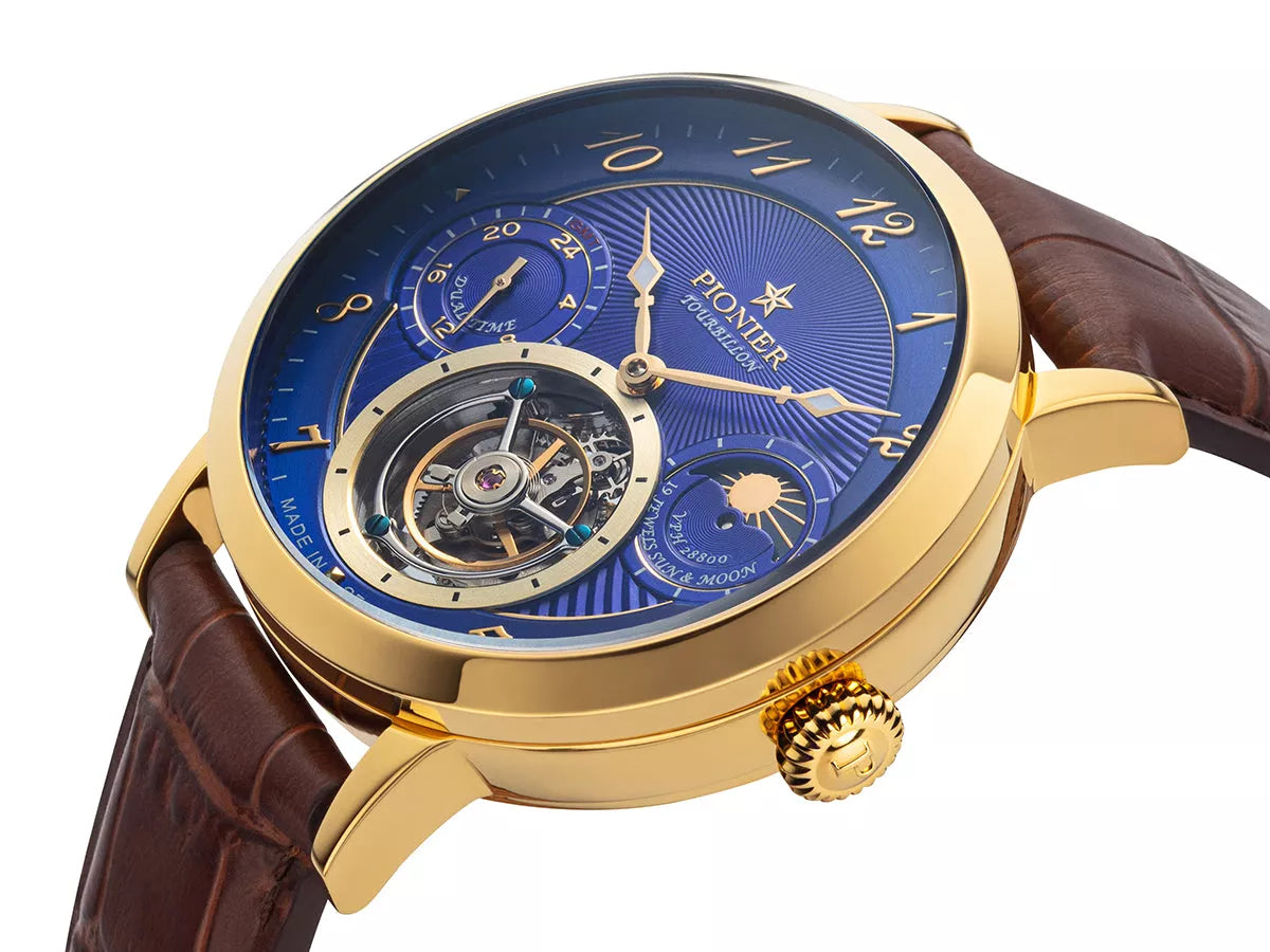 Basel Tourbillon Pionier - GM-903-4 | Gold | Handmade German Watch