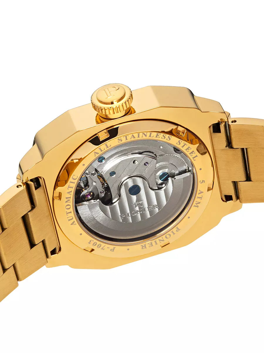Newport Pionier P7003-10 | Gold | Automatic German Watch – Tufina