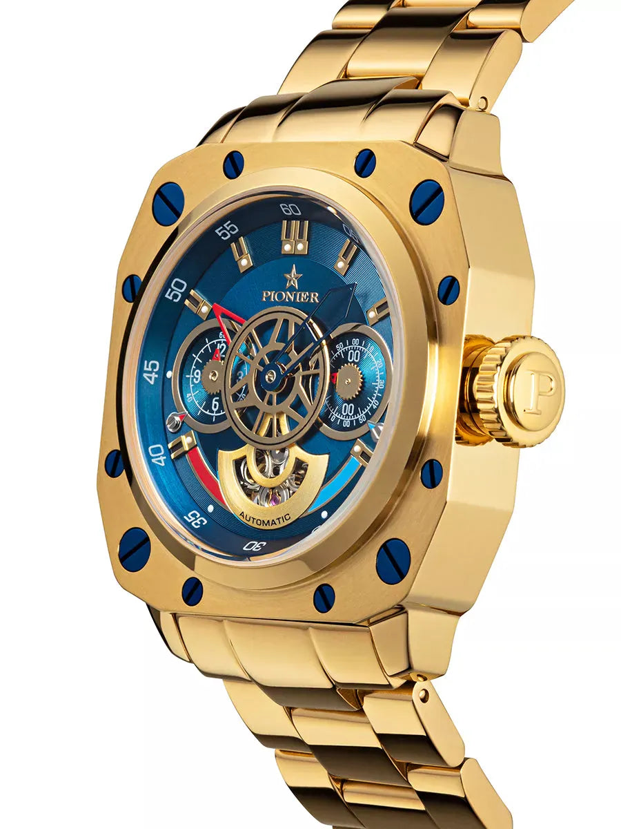 Newport Pionier P7003-10 | Gold | Automatic German Watch – Tufina