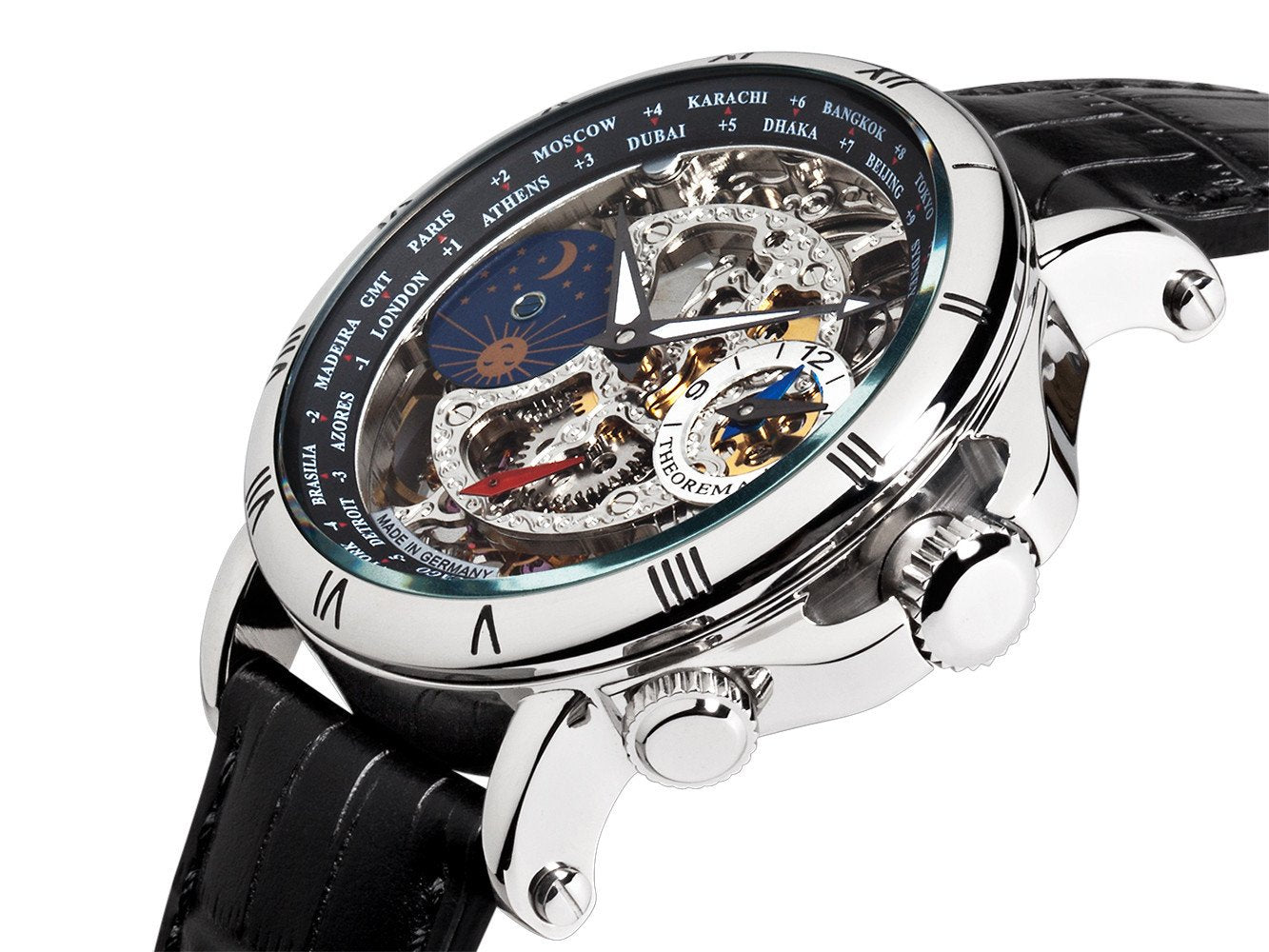 Sao Paulo Theorema GM-103-1 Made in Germany | Silver | Handmade German Watches - Tufina Official
