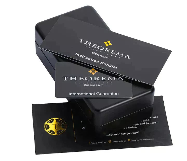 Original Theorema Box with warranty card and booklet