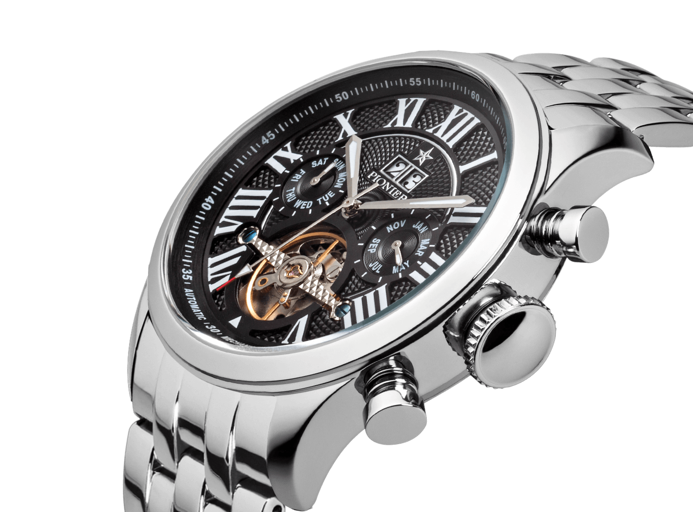 Automatic Havana P7001-7| Silver | Pionier Germany