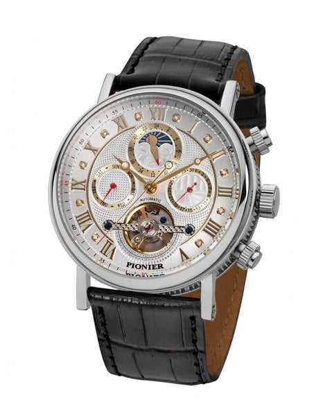 Automatic Diamonds watch with calendar by Pionier Germany