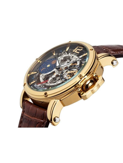 Copacabana Theorema collection with brown leather band with a gold case 
